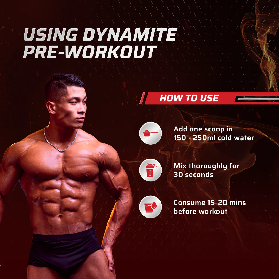 Dynamite Pre-Workout (420g, 30 Servings) | Berry Burst - Image 6