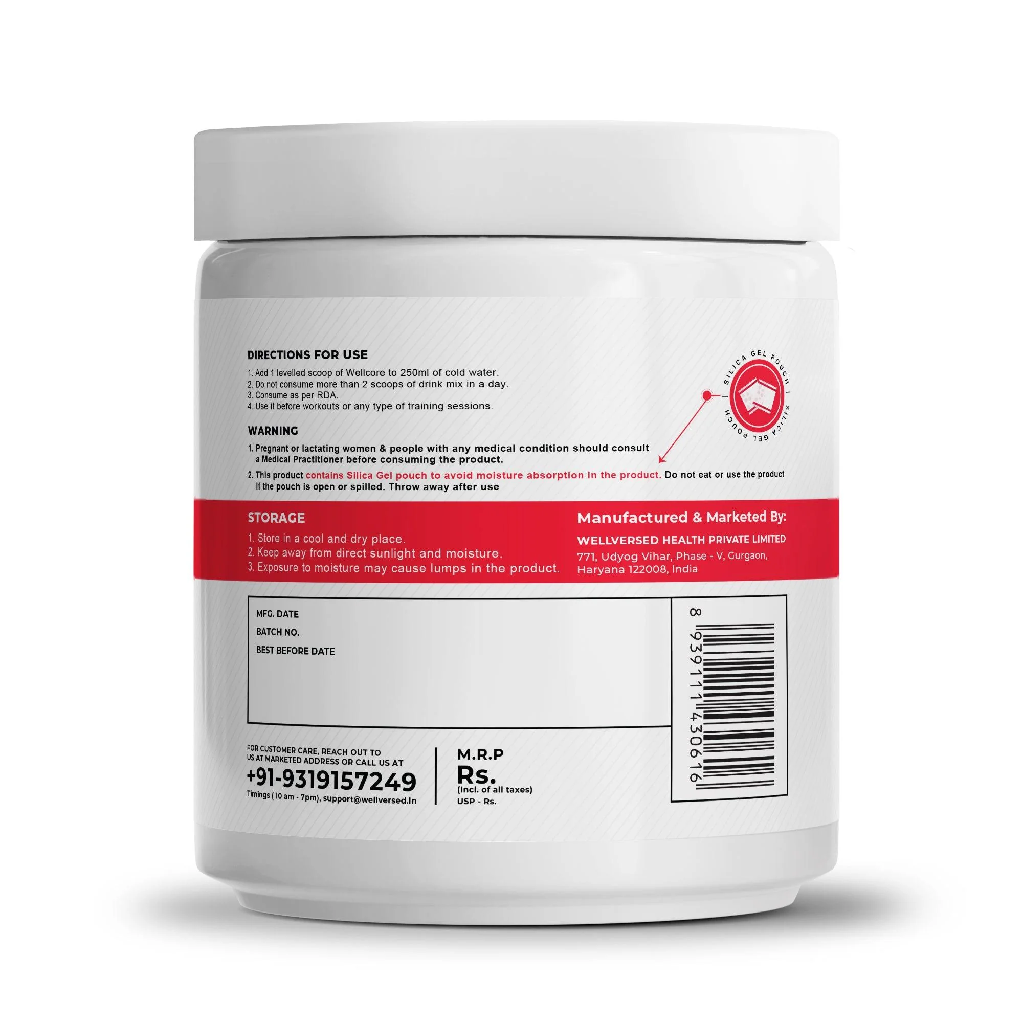 Wellcore - Beast Mode Pre Workout Supplement | Valencia Orange - (420g, 30 Servs) - Image 7